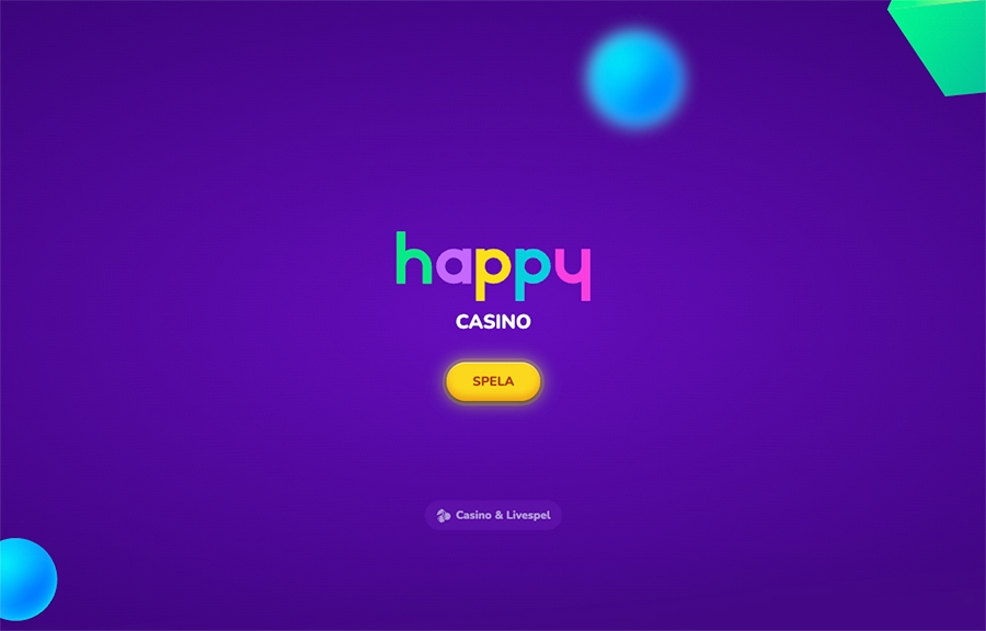 Happy Casino startsida