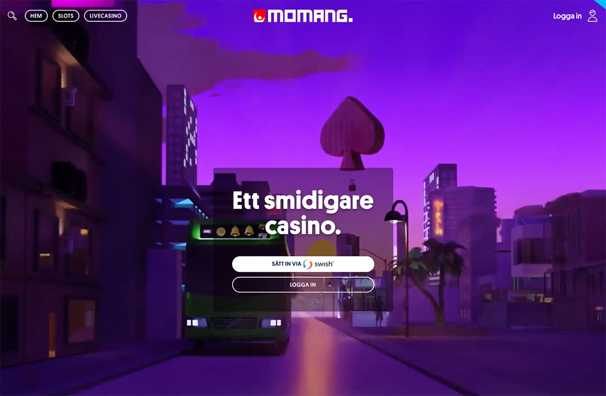 Momang Casino startsida
