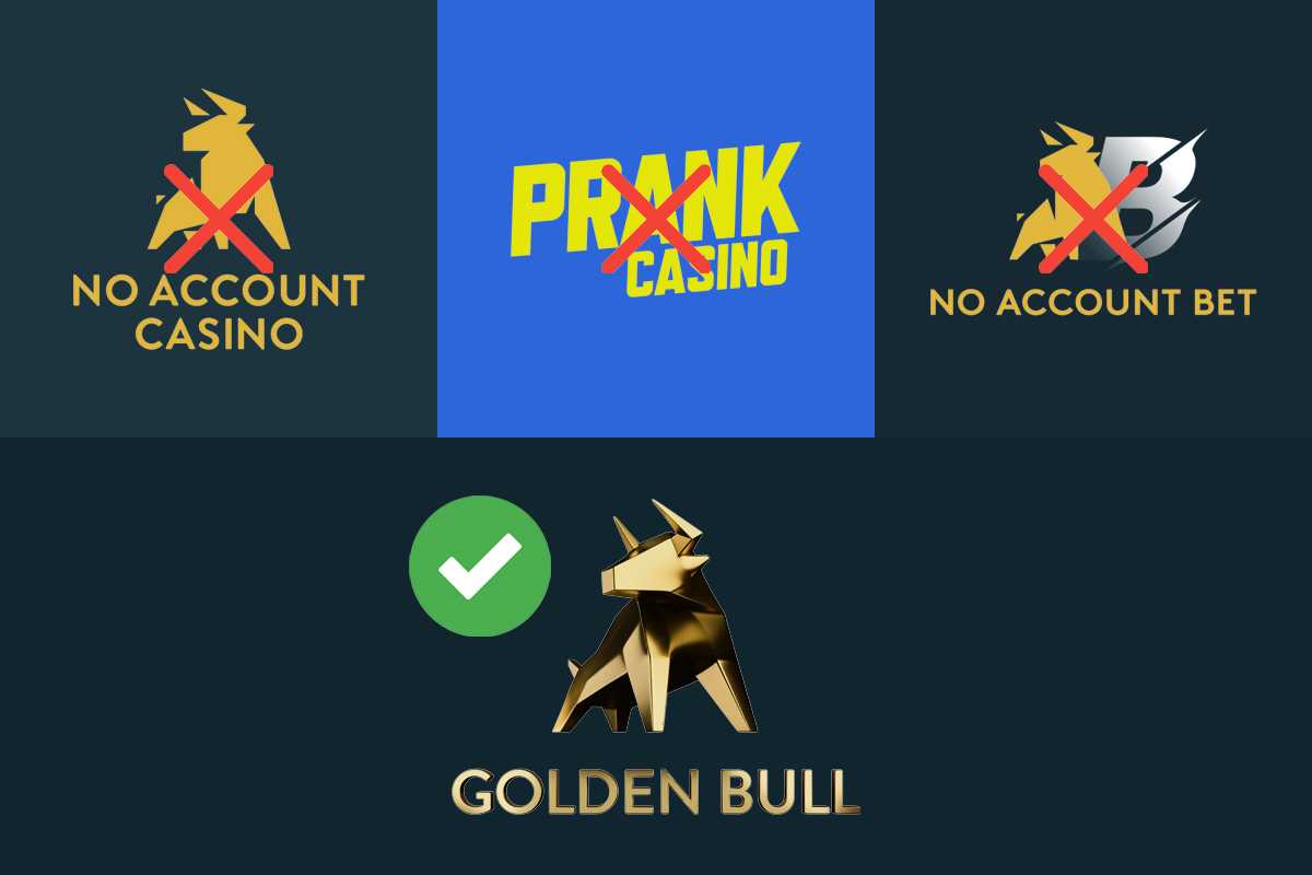 No Account Casino, No Account Bet och Prank Casino blir Golden Bull